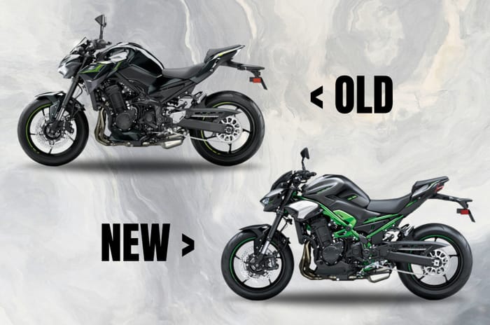 Kawasaki Z900 old vs new: more features and new style